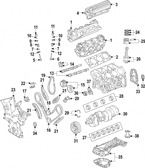 Распредвал выпуск Toyota Avalon 13-18 3.5 2GR-FE
