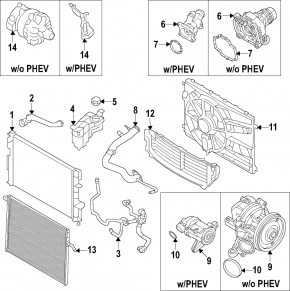 Pompă sistem răcire motor Volvo XC90 16-22
