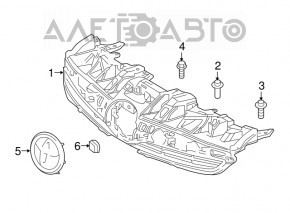 Эмблема решетки радиатора Toyota Prius 50 16-18