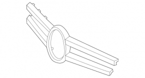 Grilă radiator Mercedes CLS-Class C218 12-14 AMG, pachet