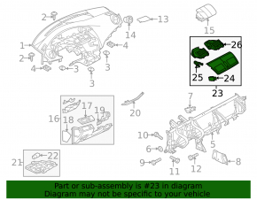 Воздуховод центральный Mazda3 MPS 09-12