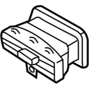 Deflector de conducte de aer Torpedo stânga Ford Mustang mk6 15 - negru
