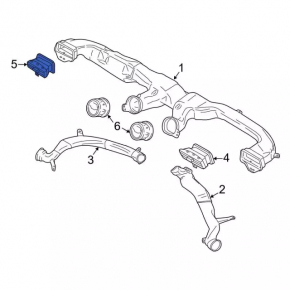 Deflector de conducte de aer Torpedo stânga Ford Mustang mk6 15 - negru