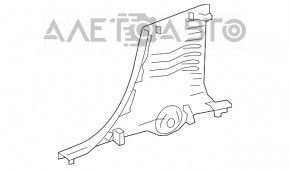 Decorație stâlp central stânga jos Mercedes GLA 15-20 negru nou original