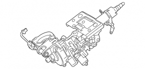 Рулевая колонка Lexus RX350 RX450h 16-22