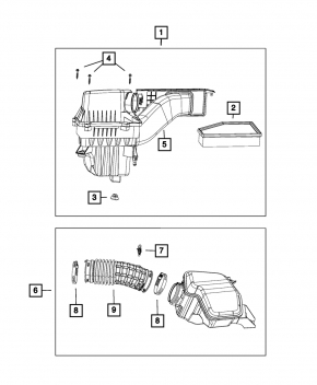 Расходомер воздуха Jeep Grand Cherokee WK2 11-22 3.6