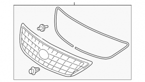 Решетка радиатора grill Lexus RX400h 06-08