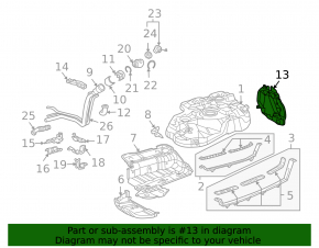 Подкрылок заднего бампера левый Lexus RX300 RX330 RX350 RX400h 04-08