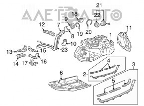 Подкрылок заднего бампера левый Lexus RX300 RX330 RX350 RX400h 04-08