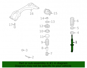 Amortizor spate stânga Audi Q7 4L 10-15
