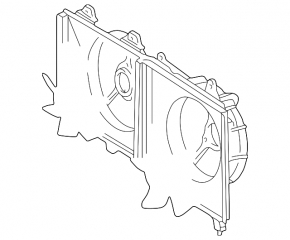 Difuzorul capacului radiatorului gol Mitsubishi Galant 04-12