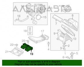 Воздухоприемник Kia Sorento 16-20 2.0, 2.4
