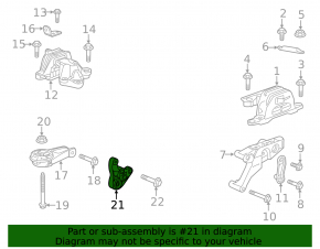 Кронштейн акпп Chevrolet Malibu 16-18 1.5T