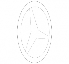 Эмблема значок Mercedes двери багажника Mercedes X164 GL