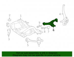 Рычаг нижний передний правый Mercedes R-class W251 06-13