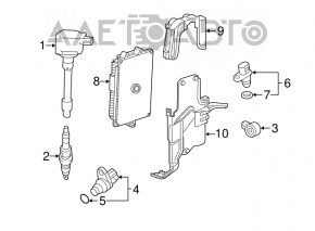 Блок ECU компьютер двигателя Honda CRV 17-18 2.4 FWD