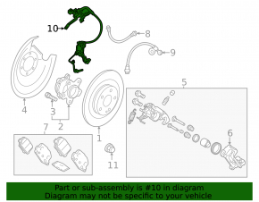 Датчик ABS задний правый Mitsubishi Outlander 22-26 2.5