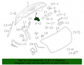 Замок крышки багажника Audi A4 B8 08-16 седан
