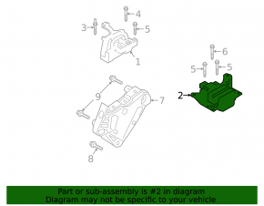 Подушка двигателя левая Audi Q3 83A 19-25 2.0T