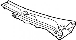 Решетка дворников пластик левая Infiniti G25 G35 G37 4d 06-13