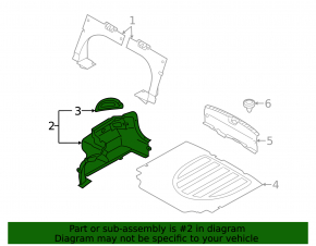 Обшивка арки левая Hyundai Elantra UD 11-16