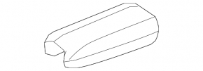 Подлокотник Mercedes W164 ML бежевый, с проводкой, царапины на хроме