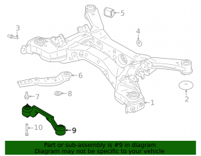 Suport diferențial spate Nissan Murano 25-26 AWD