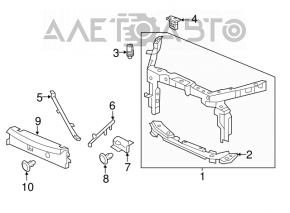 Panou radiator televizor Acura TLX 15-17