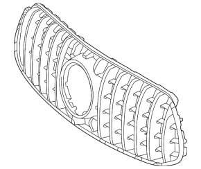 Grilă radiator Mercedes W167 GLE 53 24-26 AMG pachet
