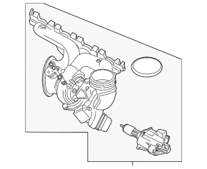 Турбина в сборе с коллектором BMW X1 F48 16-19 B46