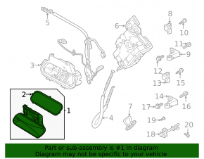 Ручка двери внешняя задняя левая Volkswagen ID.4 21-22