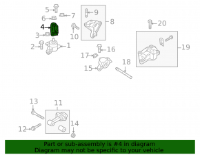 Suport motor dreapta Hyundai Accent 18-19