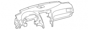 Торпедо передняя панель с AIRBAG Lexus GS300 GS350 GS430 GS450h 06-07 коричневая