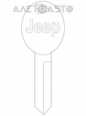 Ключ Jeep Compass 11-14 4 кнопки