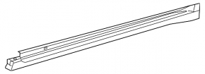 Prag dreapta Lexus ES250 ES300h ES350 19-