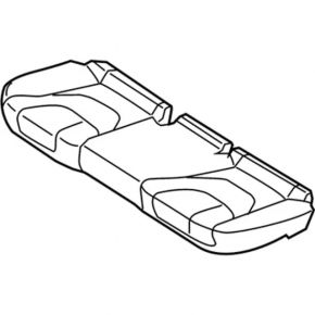 Задний ряд сидений 2 ряд Ford Fusion mk5 17-20 кожа черная, перфорация, Titanium
