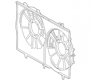 Carcasa radiatorului difuzor gol Toyota Sienna 11-16 3.5