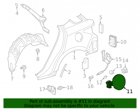 Лючок бензобака Lexus CT200h 11-17
