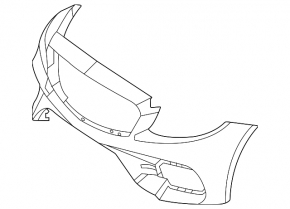 Bara față nefinisată Mercedes W213 E 350 450 21-23 pentru senzori de parcare, pentru cameră