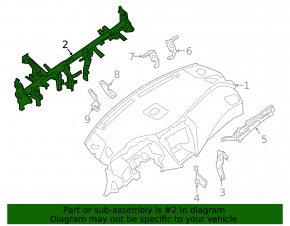 Труба подторпедная усиление Nissan Murano z52 15-24