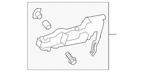 Механизм ручки двери задней правой Toyota Camry v70 18-24