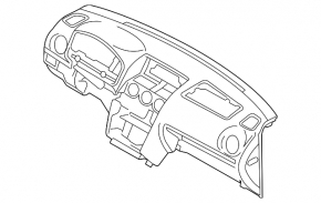 Торпедо передняя панель без AIRBAG Mazda6 03-08