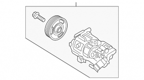 Компрессор кондиционера Ford Ecosport 18-21 1.0T