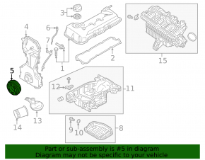 Шкив коленвала Nissan Altima 13-18 2.5