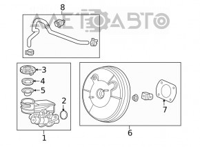 Бачок ГТЦ Honda Civic X FC 16-21 с крышкой, без цилиндра