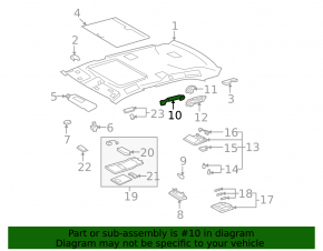 Ручка потолка передняя левая Lexus LS460 LS600h 07-12 сер