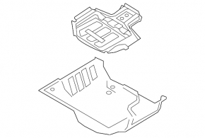 Корыто багажника Audi A4 B8 08-16