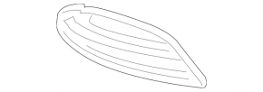 Решетка переднего бампера правая Mercedes S-class W222 14-17