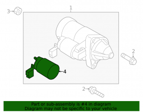 Втягивающее стартера Mazda 3 19-26 2.5
