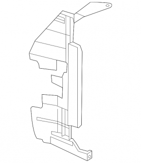 Дефлектор радиатора левый Nissan Versa Note 13-16 1.6